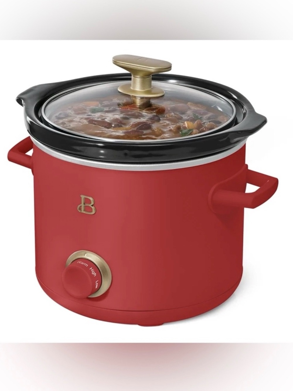 ♥️Beautiful•2QT•Slow Cooker•Red•Drew Barrymore Compact•Limited Edition♥️